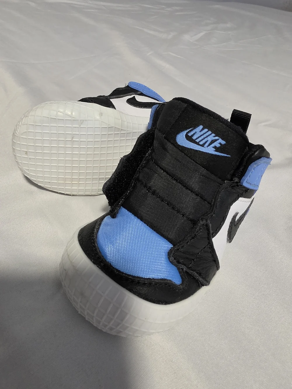 Nike Kids' Black and Blue High-Top Sneakers